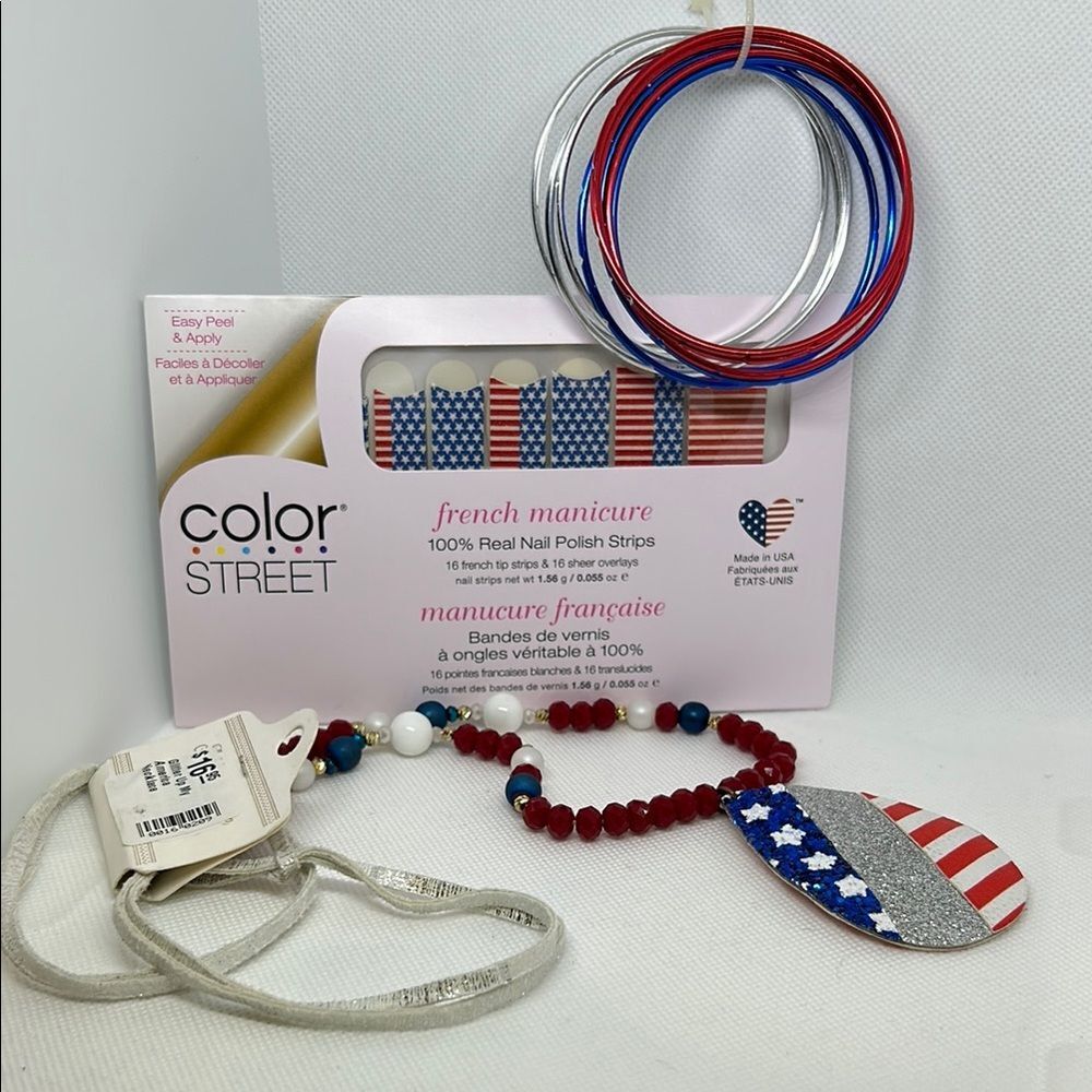 Color Street Nail Polish Strips and Patriotic Accessories